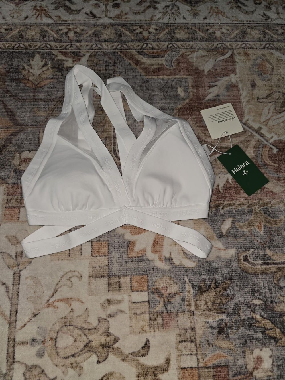HALARA White Dual-Strap Bralette